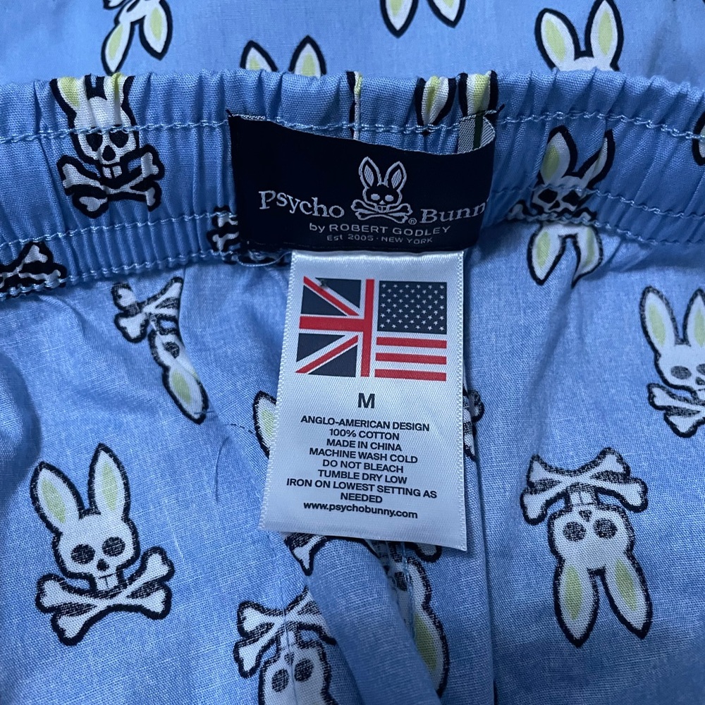 NWT Psycho Bunny Woven Poplin Lounge Pants Pajama - Picture 5 of 6